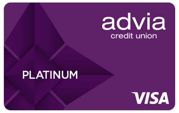 Visa Platinum credit card from Advia Credit Union
