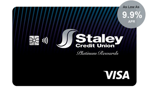 Staley CU Platinum Visa with uChoose Rewards credit card from Staley Credit Union