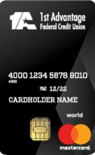 1st Advantage World Mastercard credit card from 1st Advantage Federal Credit Union