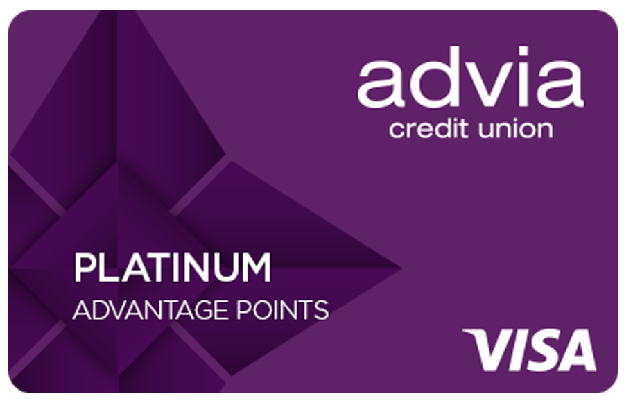 Visa Platinum Advantage Points credit card from Advia Credit Union