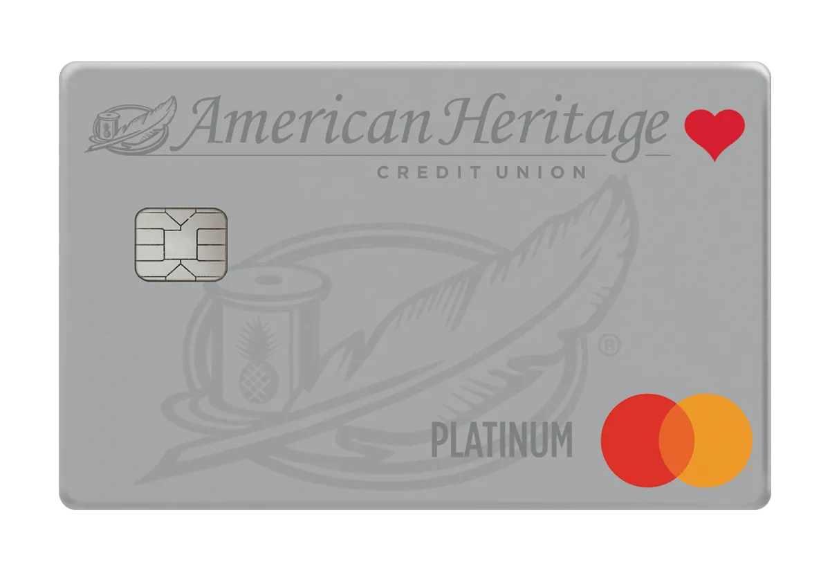 Platinum Classic Mastercard credit card from American Heritage Federal Credit Union