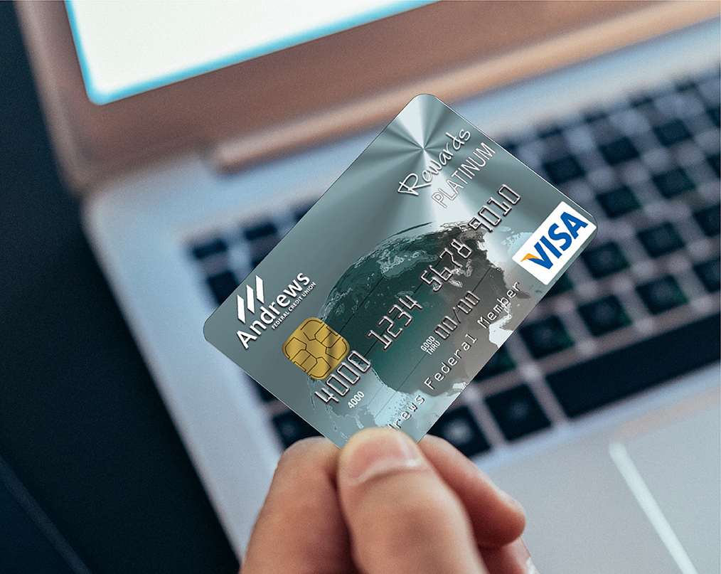Platinum rewards credit card from Andrews Federal Credit Union