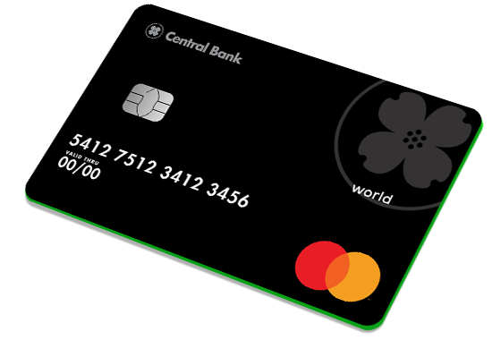 Central Bank World Mastercard credit card from Central Trust Bank, the