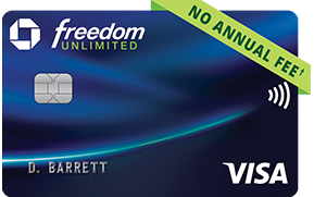 Chase Freedom Unlimited credit card from Chase Bank USA