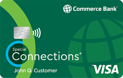 Special Connections Visa for Secured Visa credit card from Commerce Bank