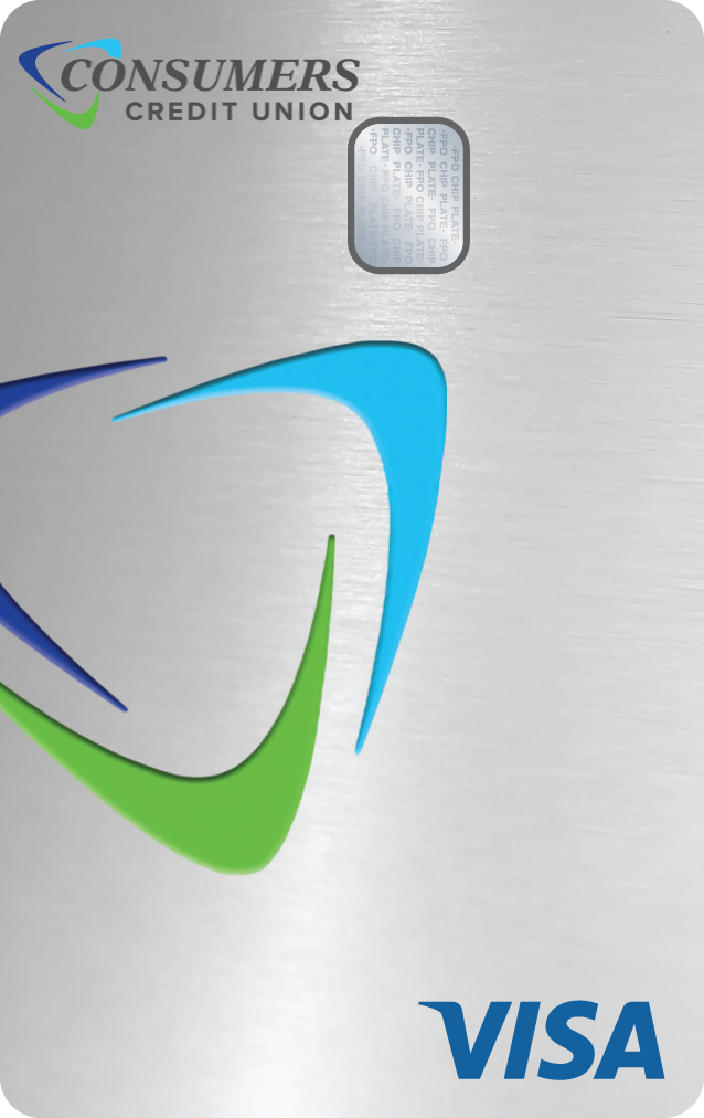 Visa Platinum Rewards credit card from Consumers Credit Union