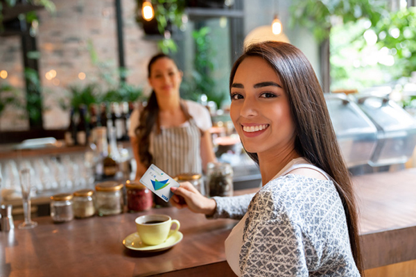 Turn your Spending into Real Rewards credit card from Delta Community Credit Union