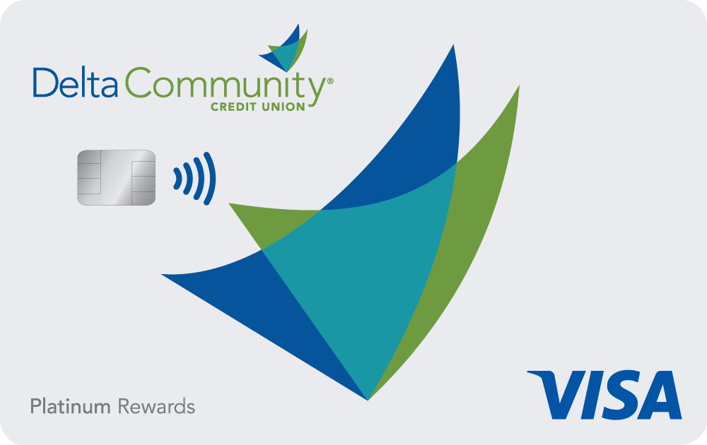 Visa Platinum Rewards credit card from Delta Community Credit Union