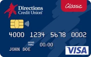 VISA Classic credit card from Directions Credit Union