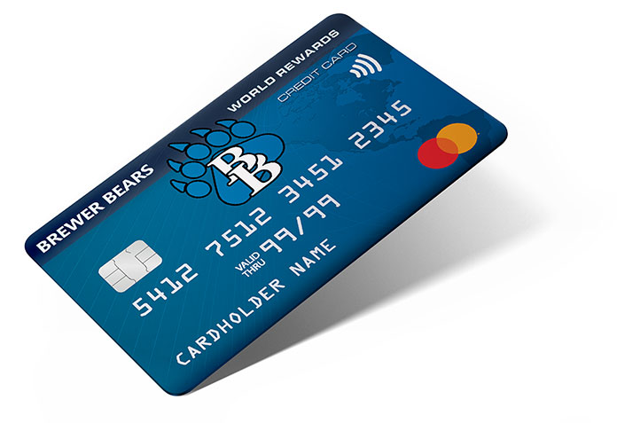 Brewer Bears Rewards credit card from Eecu
