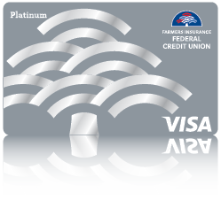Visa Platinum credit card from Farmers Insurance Federal Credit Union