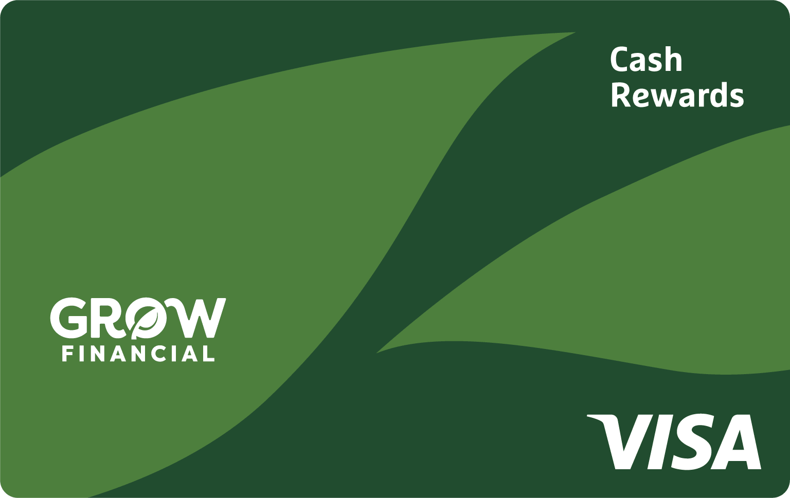 Visa Cash Rewards credit card from Grow Financial Federal Credit Union