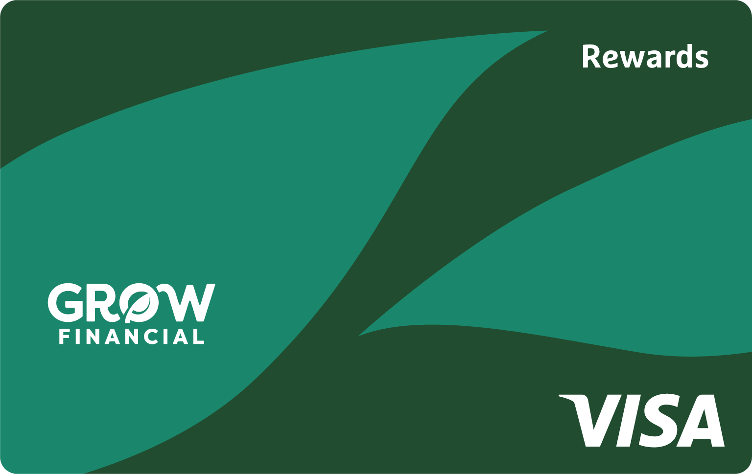 Visa Rewards credit card from Grow Financial Federal Credit Union