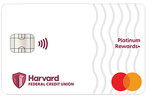 Platinum Rewards+ credit card from Harvard Federal Credit Union
