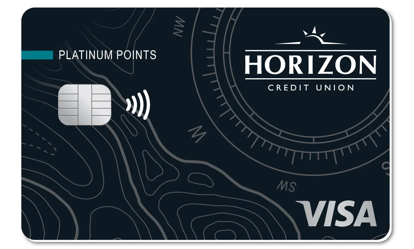 of a Platinum Points credit card from Horizon Credit Union