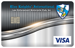 Blue Knights VISA credit card from Justice Federal Credit Union