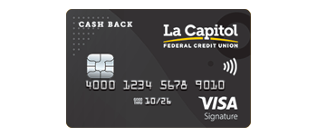 Cash Back Visa Signature credit card from La Capitol Federal Credit Union