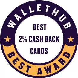Wallethub Best Award best 2% cash back credit card from Navy Federal Credit Union