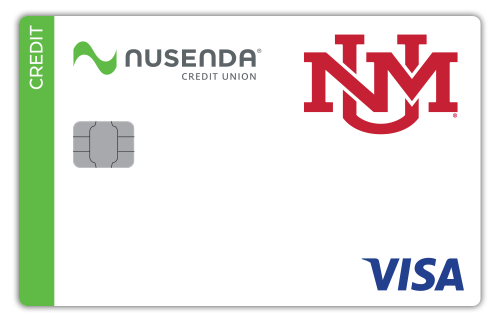 UNM Visa Platinum credit card from Nusenda Federal Credit Union