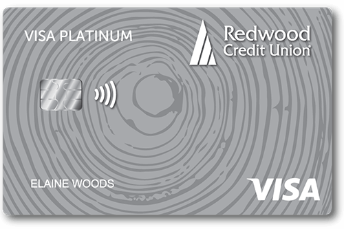 Visa Platinum credit card from Redwood Credit Union