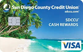 SDCCU Cash Rewards Visa Platinum credit card from San Diego County Credit Union