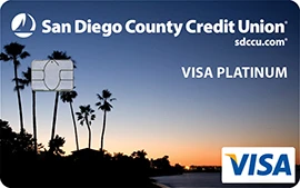 SDCCU Visa Platinum credit card from San Diego County Credit Union