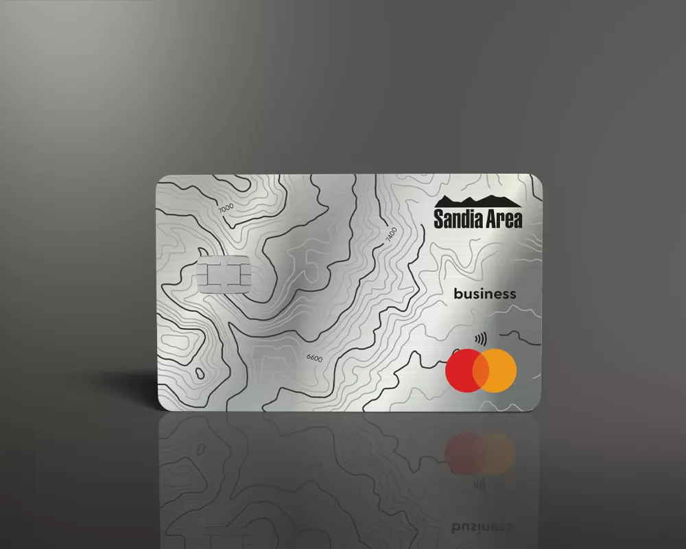 Sandia Area Business Cash Back Mastercard credit card from Sandia Area Federal Credit Union