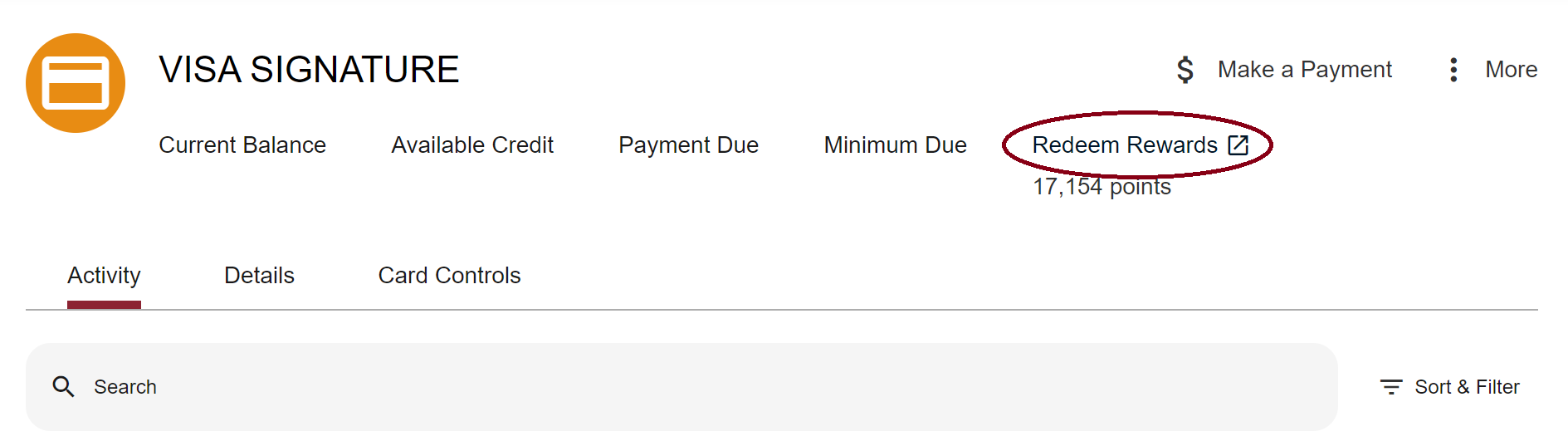 Select your Shell FCU Credit Card, then Redeem Rewards credit card from Shell Federal Credit Union
