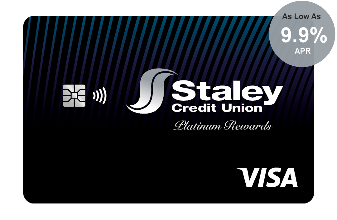 Staley CU Platinum Visa with uChoose Rewards credit card from Staley Credit Union