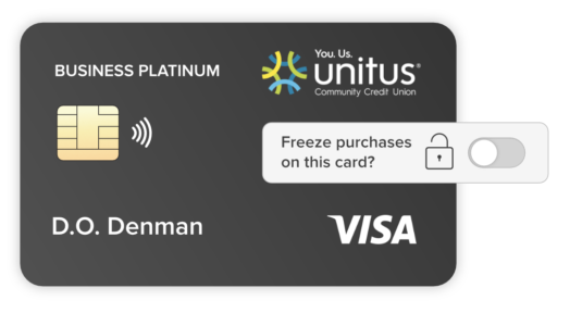 Business Platinum credit card from Unitus Community Credit Union