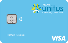Consumer Platinum Rewards Visa credit card from Unitus Community Credit Union