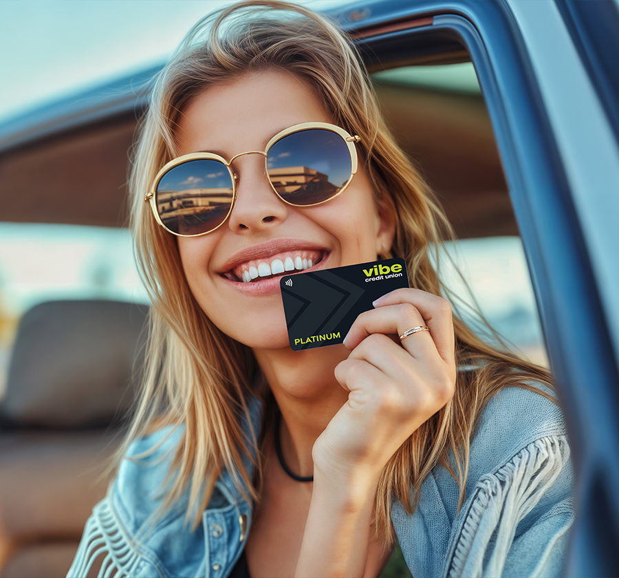 Vibe Visa Platinum credit card from Vibe Credit Union