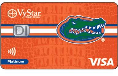 Gators Visa Platinum credit card from Vystar Credit Union