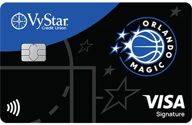 Orlando Magic Visa Signature Rewards credit card from Vystar Credit Union