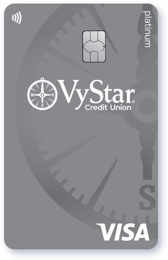 Platinum Visa credit card from Vystar Credit Union