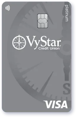 Visa Platinum credit card from Vystar Credit Union