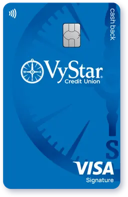 Visa Signature Cash Back credit card from Vystar Credit Union