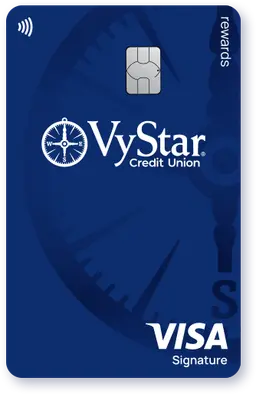 Visa Signature Rewards credit card from Vystar Credit Union